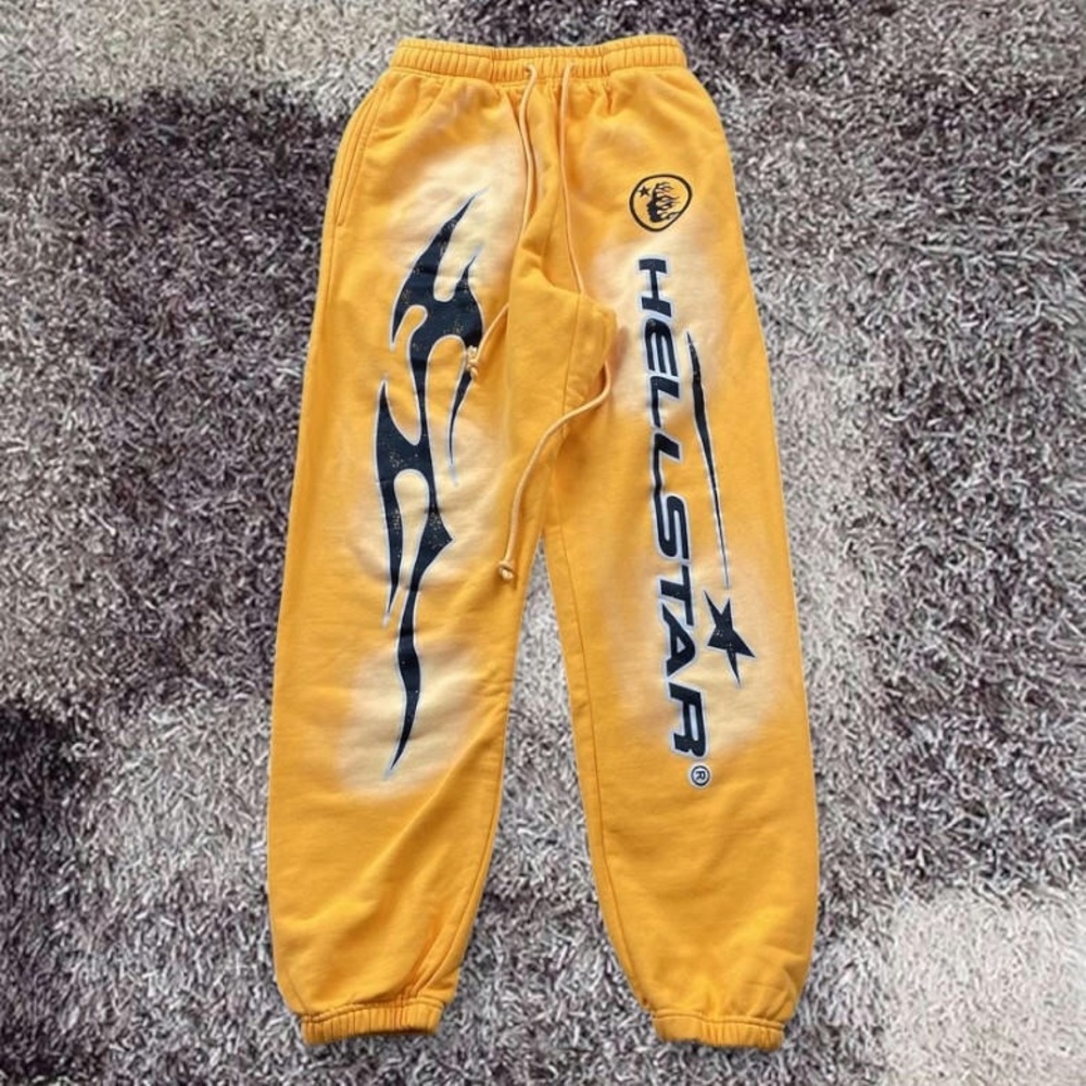 Hellstar Yellow Sweatpants for Men